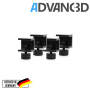 Advanced Heizbettclip Aluminium eloxiert mit R&auml;ndelschraube 4er Set seite