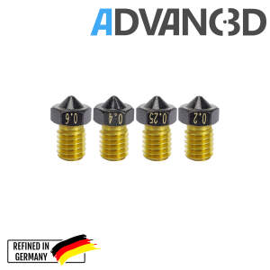 Advanc3D V6 Style Teflon Nozzle für 1.75mm Filament