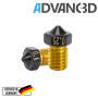 Advanc3D V6 Style Teflon Nozzle für 1.75mm Filament vorne