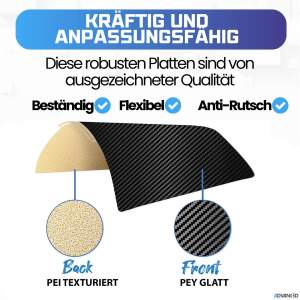 Advanc3D Flexible Druckplatte mit PET und PEI Schicht für Bambu Lab X1 X1C P1P