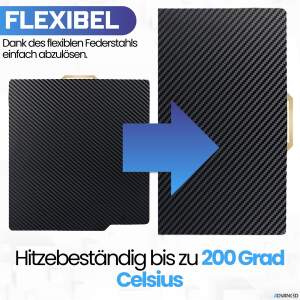 Advanc3D Flexible Druckplatte mit PEO und PEI Schicht...