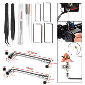 Advanc3D Ultra Zubehörkit für 3D Drucker, 26 teile, CNC Skalpel Entgrater Spatel
