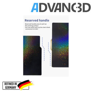 Advanc3D Flexible printing plate with PEY and PEI layer for Bambu Lab X1 X1C P1P