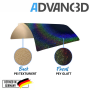 Advanc3D Flexible Druckplatte mit PEO und PEI Schicht für Bambulab X1 X1C P1P vorne