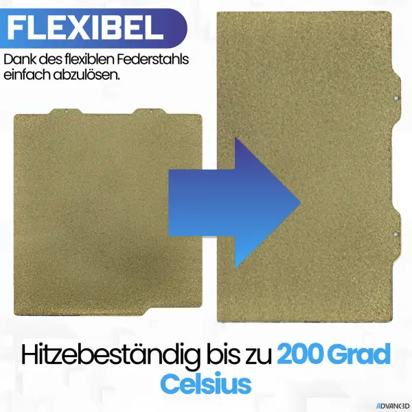 Advanc3D Flexible Druckplatte mit PEI Schicht für...