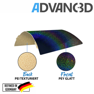 用于 Bambu Lab A1 mini 的 Advanc3D 带 PEY 和 PEI 层的柔性印版