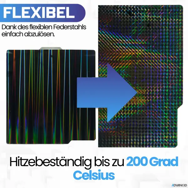 Advanc3D Flexible Druckplatte mit H1H Schicht für...