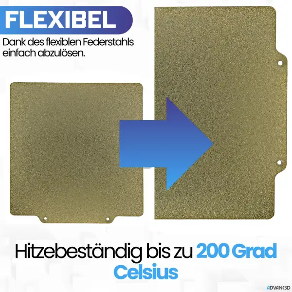 Advanc3D Flexible Druckplatte mit PEI Schicht für...