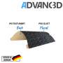Advanc3D Flex-Druckplatte mit PEO und PEI Schicht für Prusa Mk3 Mk4 3D Drucker