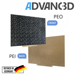 Advanc3D 带有 PEO 和 PEI 层的柔性打印板，适用于 214x275mm Ghost 5 3D 打印机
