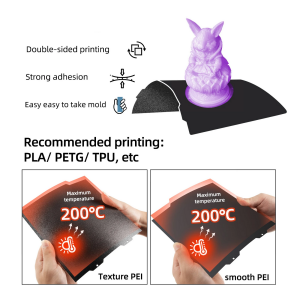 Advanc3D Flexible Druckplatte mit PEY und PEI Schicht f&uuml;r 235x235mm 3D Drucker