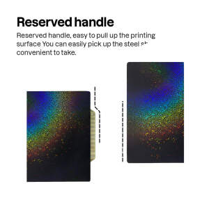 Advanc3D Flexible Druckplatte mit PEY und PEI Schicht für 235x235mm 3D Drucker