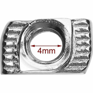 Hammermutter Nut 6 B-Typ M4 25 Stück für...