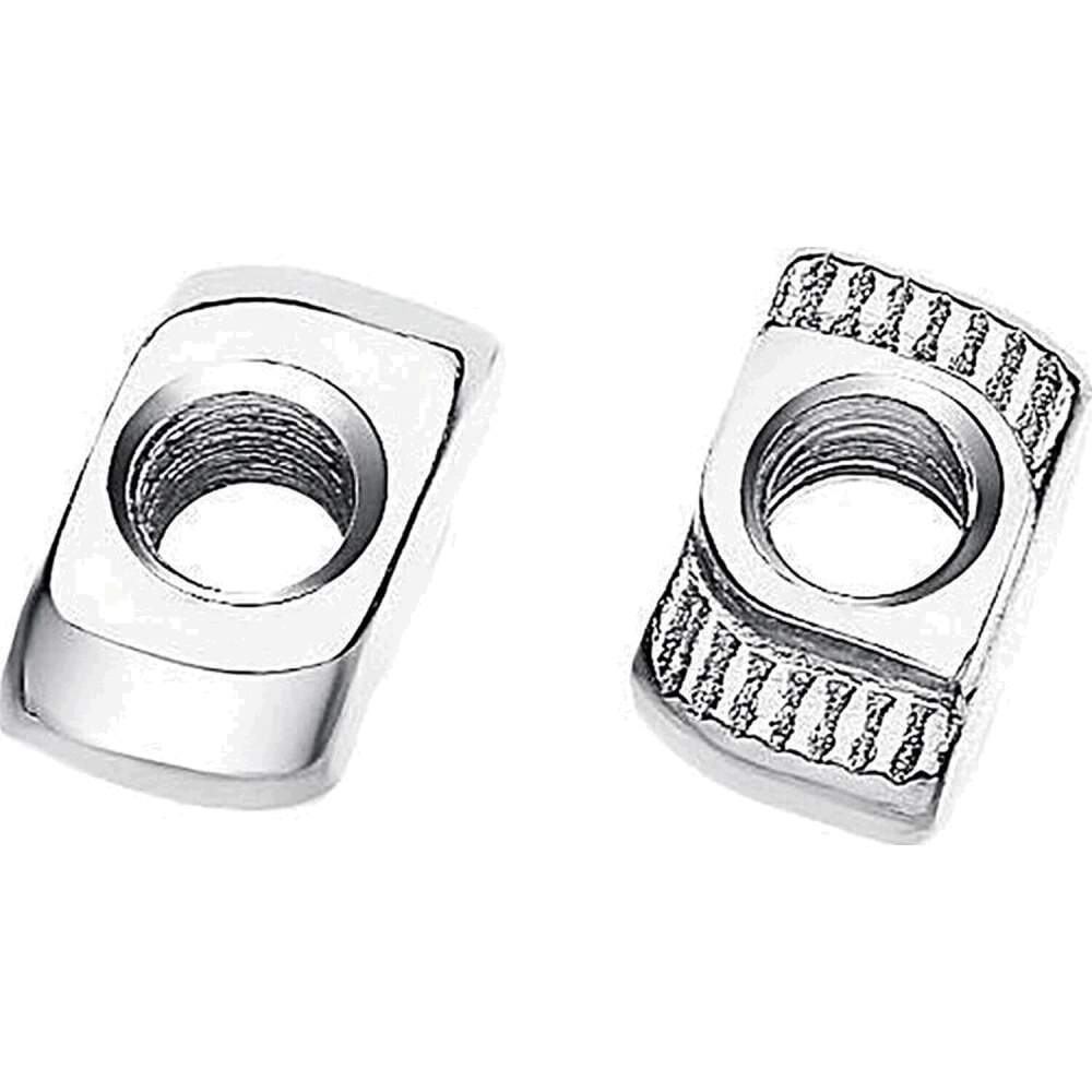 100x Hammermutter Nut 8 M5 Steg 1,5 mm Stahl verzinkt Typ B