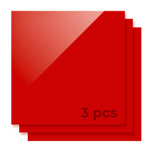 xTool 3 mm Red Acrylic Sheets (3-Pack)