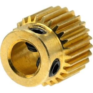 Advanc3D MK7  MK8 Feederrad f&uuml;r 1.75 - 3mm Filament 26 Z&auml;hne Messing Drive Gear Extruder seite