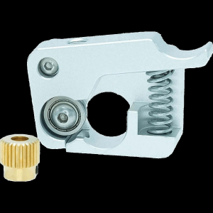 Advanc3D MK9 Aluminium Extruder Upgrade f&uuml;r Makerbot CTC rechte Seite silber DIY vorne