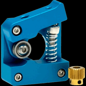 Advanc3D MK10 kompakt Extruder Federspannung nachstellbar kugelgelagert rechts Blau detail