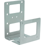 Advanc3D Extruder Hotend Halteblech f&uuml;r Prusa i2 i3 3D Drucker aus Stahl verzinkt - Silber vorne