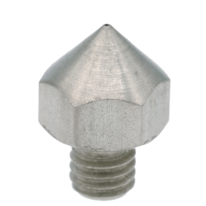 Nozzle für Ultimaker Original aus Edelstahl X 8 CrNiS 18 9 in 0.4mm für 1.75mm Filament vorne