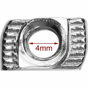 Advanc3D 150x vasaramutterisarja ura 6 B-tyyppi M3 - M5 alumiiniprofiilin liukulohkoon.