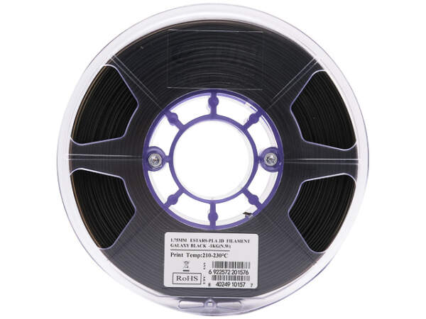 eSUN eStar-PLA 1,75mm Filament Galaxy Black 1kg für 3D-Drucker