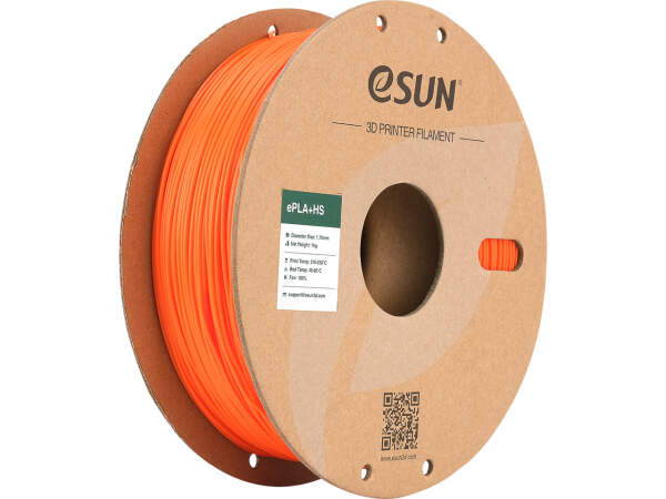 eSUN EPLA+HS 1,75mm Orange 1kg 3D Drucker Filament für präzise Drucke