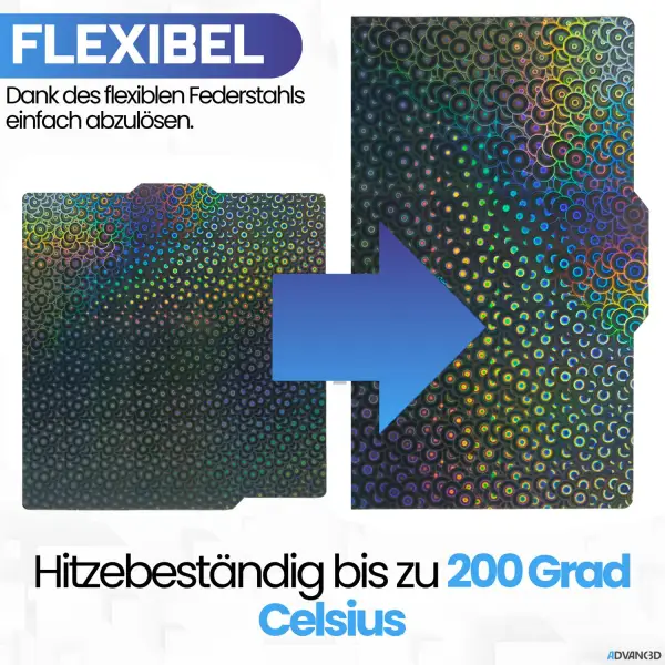 Advanc3D Flexible Druckplatte mit PEK Schicht für...