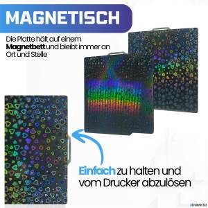 Advanc3D Flexible Druckplatte mit PEH Schicht für Bambu Lab A1 X1 X1C P1P