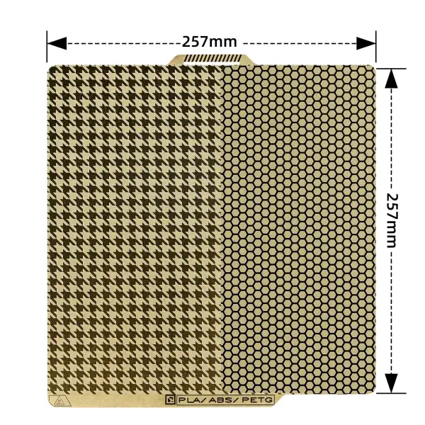 Advanc3D Druckplatte Druckbett Houndstooth + Honeycomb...