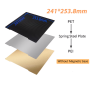 Advanc3D Druckbett Druckplatte PET+Matt 241x254mm für Prusa Mk3s, Mk4s, Core One