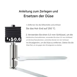 Advanc3D Druckkopf Print Head für Bambu Lab H2D 3D Drucker 0.8mm