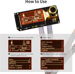 BigTreeTech Mini 12864 LCD Display mit RGB Beleuchtung