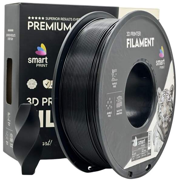 HS-PLA High Speed Schwarz Schnell FDM 3D Drucker Filament 1,75mm 1kg Smart Print