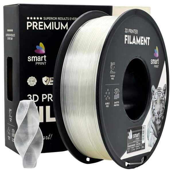 HS-PLA High Speed Transparent FDM 3D Drucker Filament 1,75mm 1kg Smart Print
