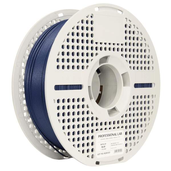 PETG-CF Carbon Blau FDM 3D-Drucker Filament 1,75mm 1kg Prof. Lab Rolle