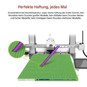 Advanc3D Cool Plate Druckplatte Bambu Lab X1 X1C P1S P1P A1 PLA 3D Drucker