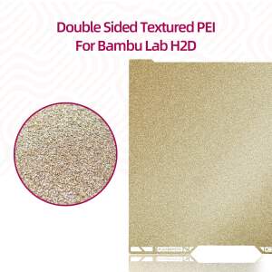 Advanc3D Federstahl Druckplatte 347x355 beidseitig für Bambu Lab H2D 3D Drucker