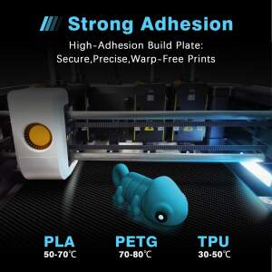 Advanc3D Federstahl Druckplatte PEO PET 276x293 für Snapmaker U1 3D Drucker
