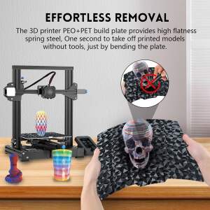 Advanc3D Federstahl Druckplatte PEO PET 235x235 für Creality K1 Ender 3 S1 Pro
