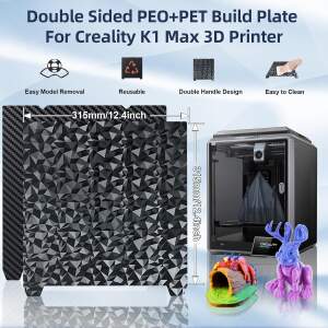 Advanc3D Federstahl Druckplatte PEO PET 310x315 3D Drucker ohne Magnetbasis
