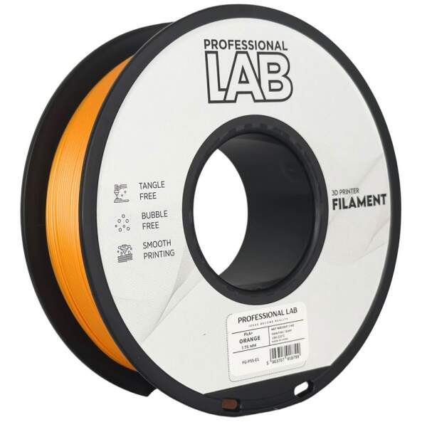 PLA+ PLA Plus Orange Robust FDM 3D Drucker Filament 1,75mm 1kg Prof. Lab Rolle