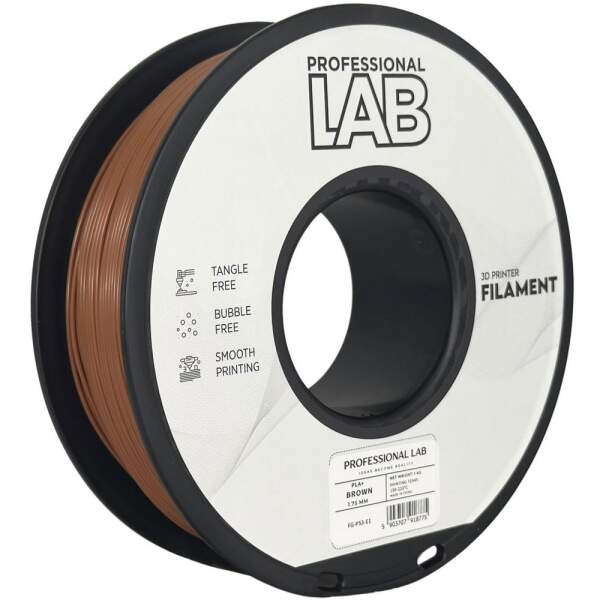 PLA+ PLA Plus Braun Robust FDM 3D Drucker Filament 1,75mm 1kg Prof. Lab Rolle