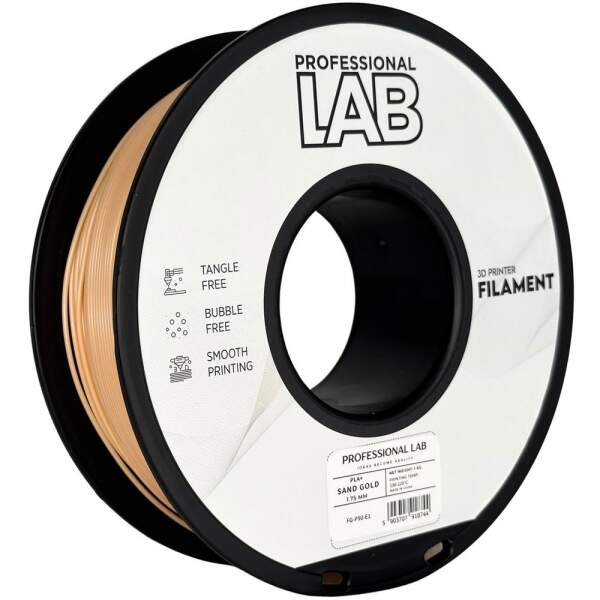 PLA+ PLA Plus Sand Robust FDM 3D Drucker Filament 1,75mm 1kg Prof. Lab Rolle