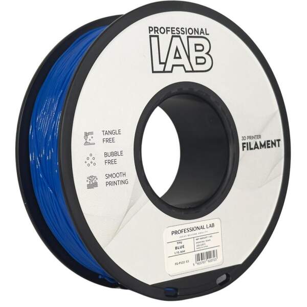 TPU Filament flexibel 1,75mm 1kg Blau - Prof. Lab