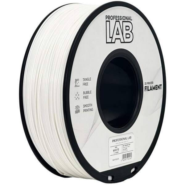 ASA Weiß Robust FDM 3D Drucker Filament 1,75mm 1kg Prof. Lab Rolle