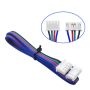 Advanc3D Motor Kabel 6pin JST PH2.0 mit 4pin JST XH2.54 Anschlu&szlig; 150cm Stepper vorne