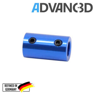 Advanc3D Starre Wellen Kupplung Motorkupplung 5 mm auf 8 mm Aluminium 14 x 25mm seite