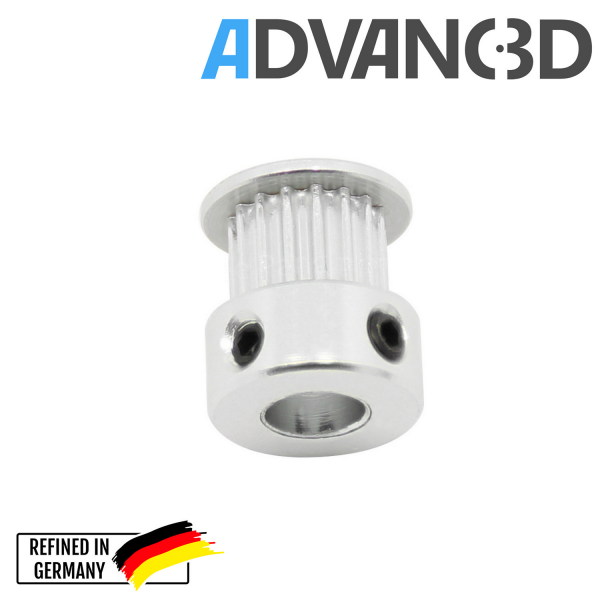 Pully GT2 20T 20 Z&auml;hne f&uuml;r 5 mm Welle Zahnrad Riemenscheibe Welle Nema RepRap i3 vorne