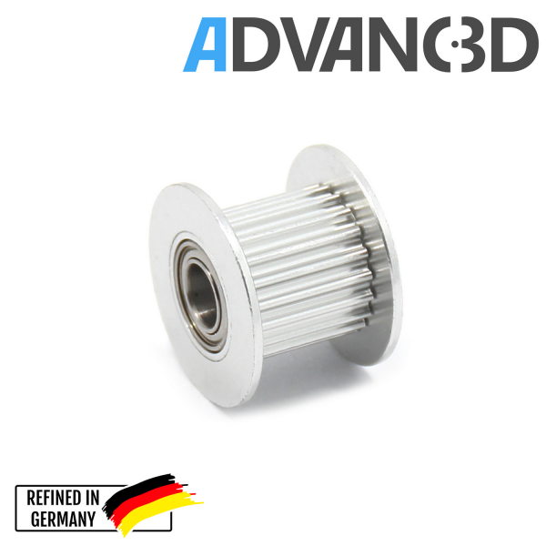 Idler Pulley Kugelgelagert ID5OD18 20tooth for 10mm width belt--Timing Pulley with bearing vorne